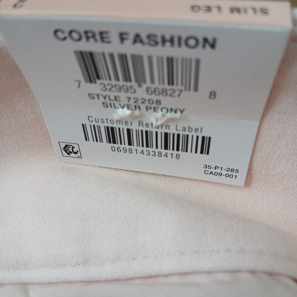 Alfani Women's Size 2 Blush Pink Tummy Control Slim Leg Trousers - Picture 3 of 9